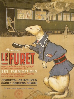 Marcello Dudovich poster for Le Furet, 1921